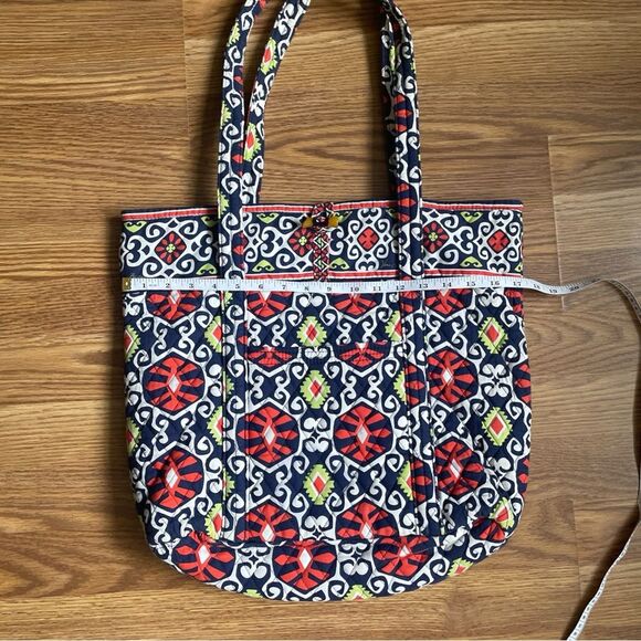 Vera Bradley Sun Valley Work Tote Laptop Purse Diaper Quilted Bag With Pockets - Picture 6 of 15